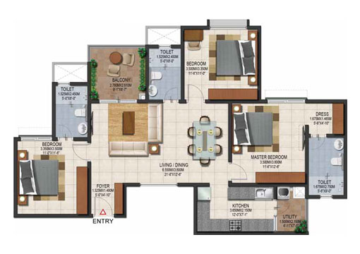 2 BHK 2 BHK